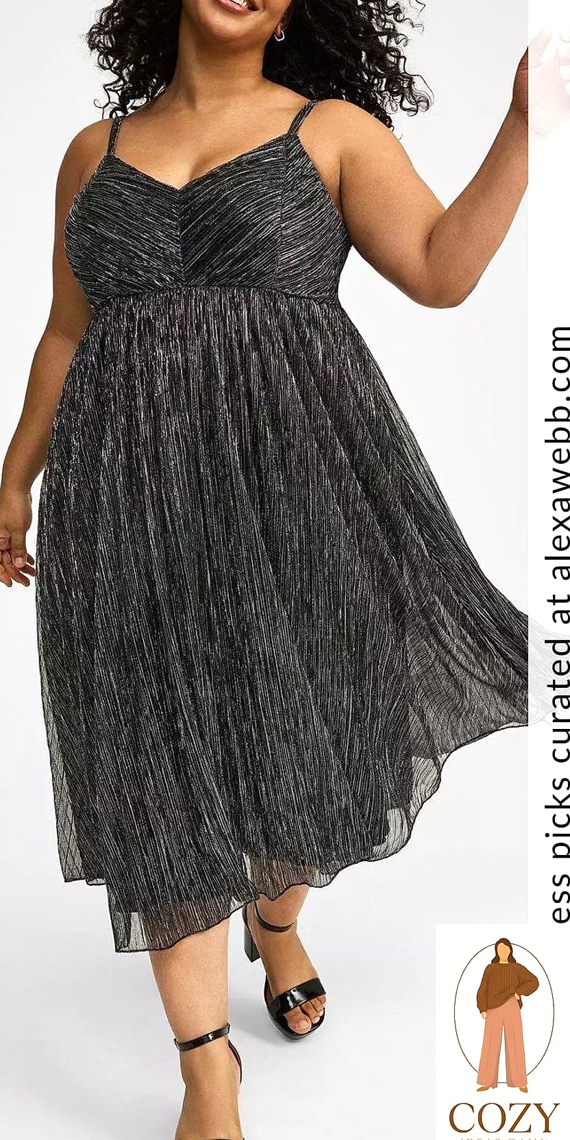 Metallic Wide-Leg Trousers