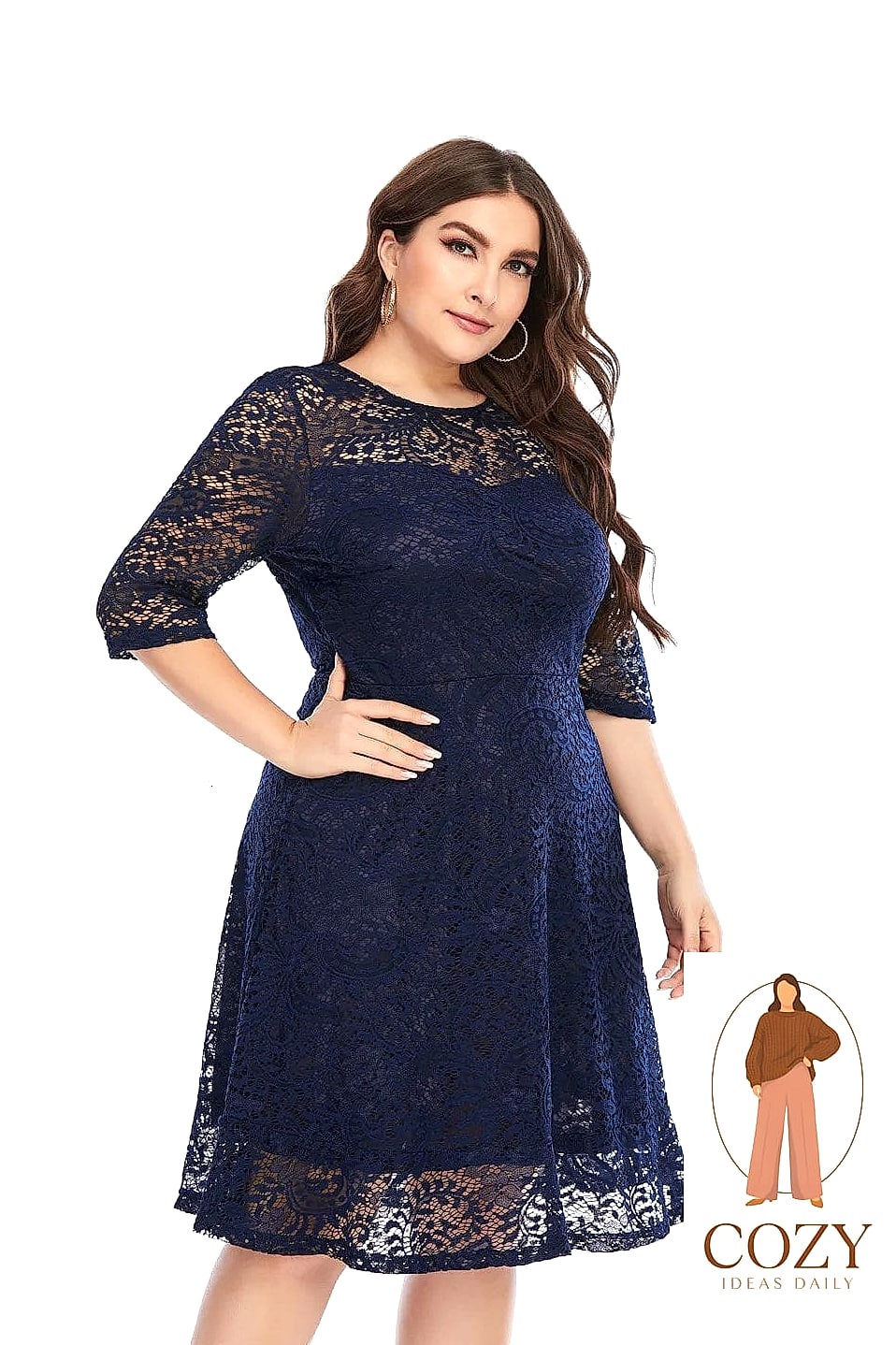 The Midi Dress With A Flutter Sleeve