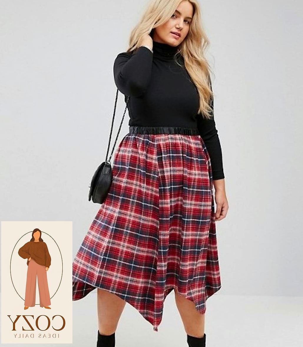 Midi Skirt with a Fitted Bodysuit