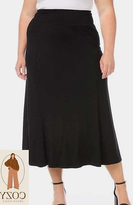 The Midi Skirt and Tucked Sweater Look