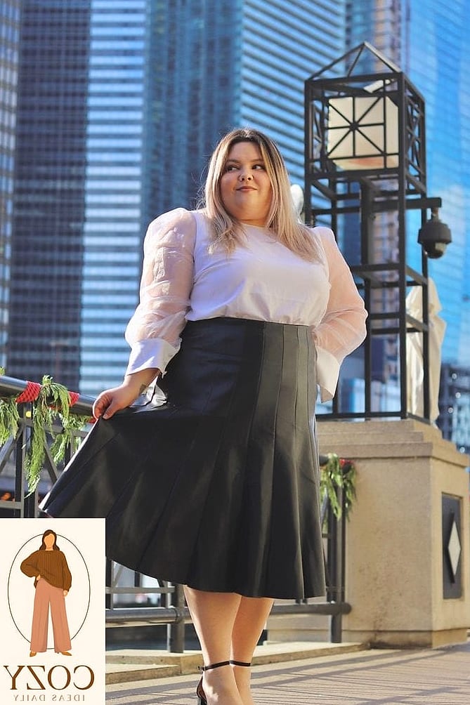 The Midi Skirt and Turtleneck Combo