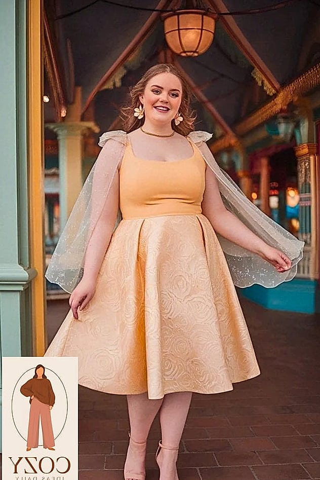 29 Plus Size Disney Outfits Worth Pinning Immediately 14 Midi Skirt and Fitted Tank