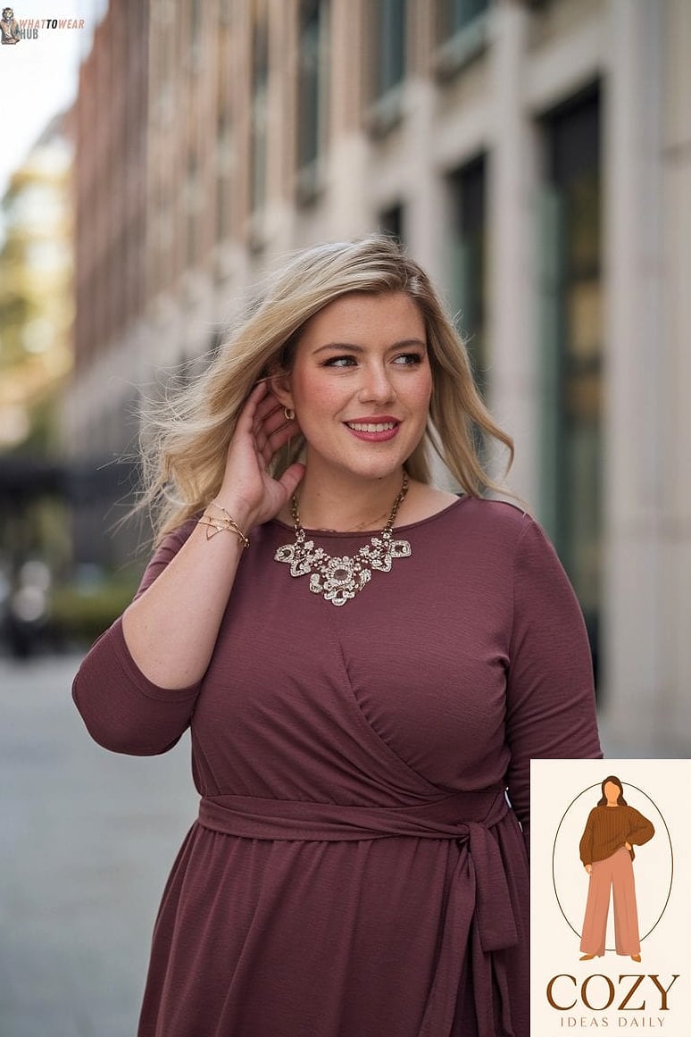 Off-the-Shoulder Dress with Statement Earrings