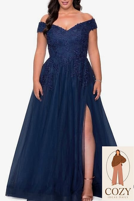Off-the-Shoulder Gowns for Curves