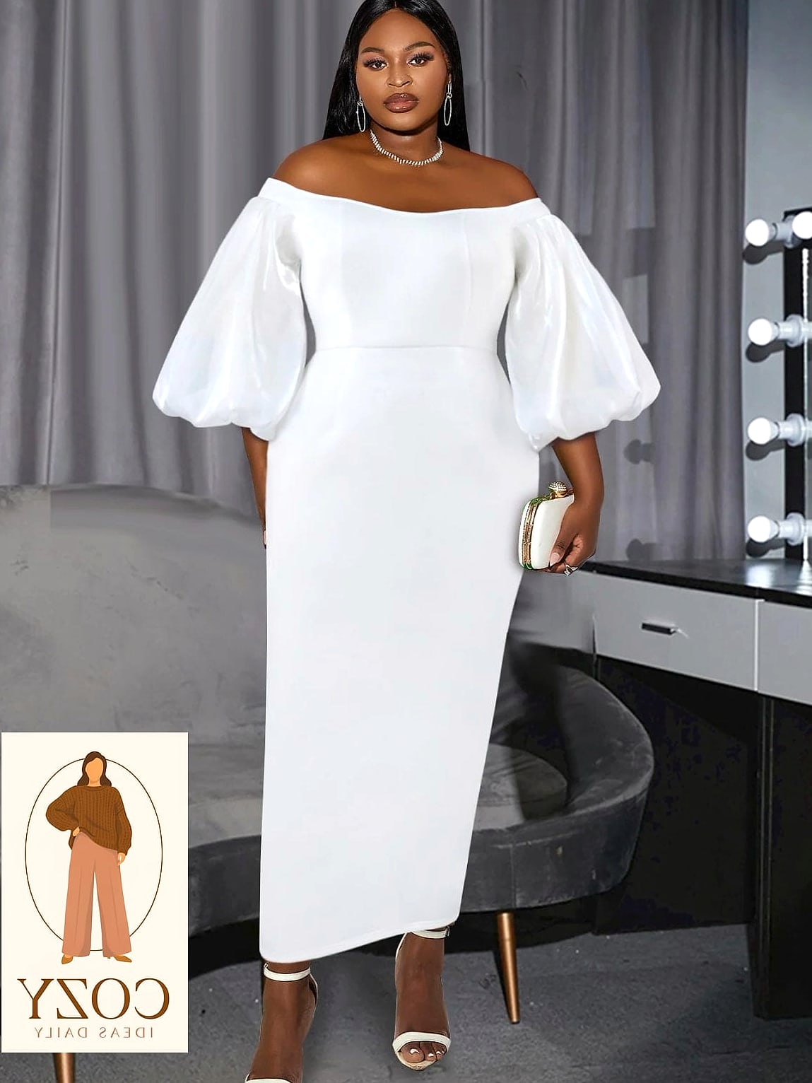 Off-the-Shoulder Cocktail Dress