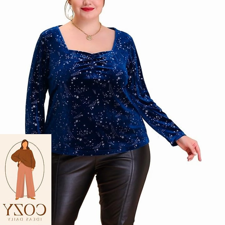 Off-Shoulder Top and Straight-Leg Jeans