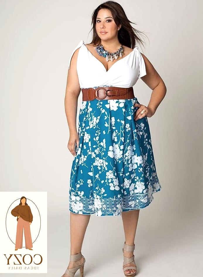The Off-Shoulder Blouse With a Traditional Skirt