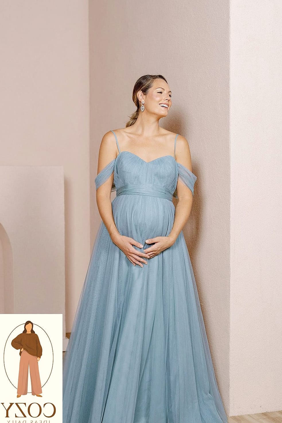 Off-the-Shoulder Tulle Skirt