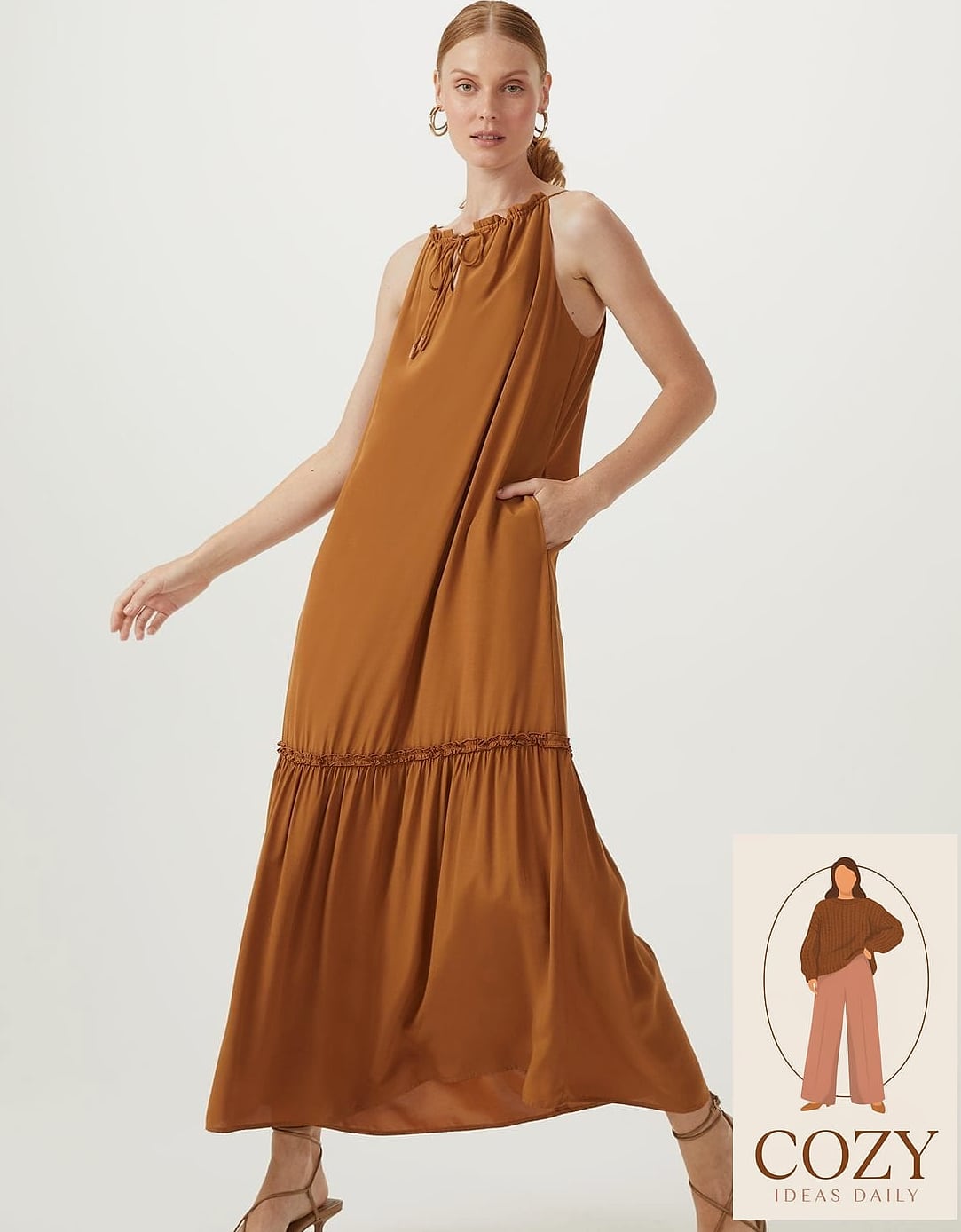 Off-the-Shoulder Midi for Warm Weather Nights
