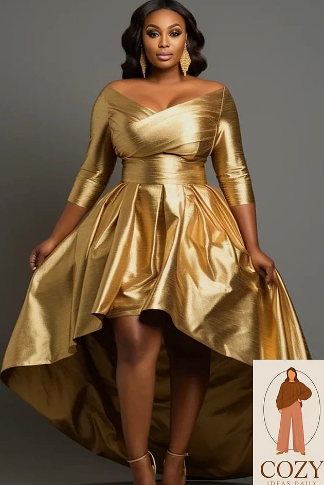 The One-Shoulder Statement Dress