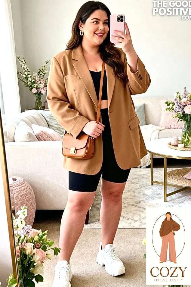 Oversized Blazer with Nothing Underneath (Almost)