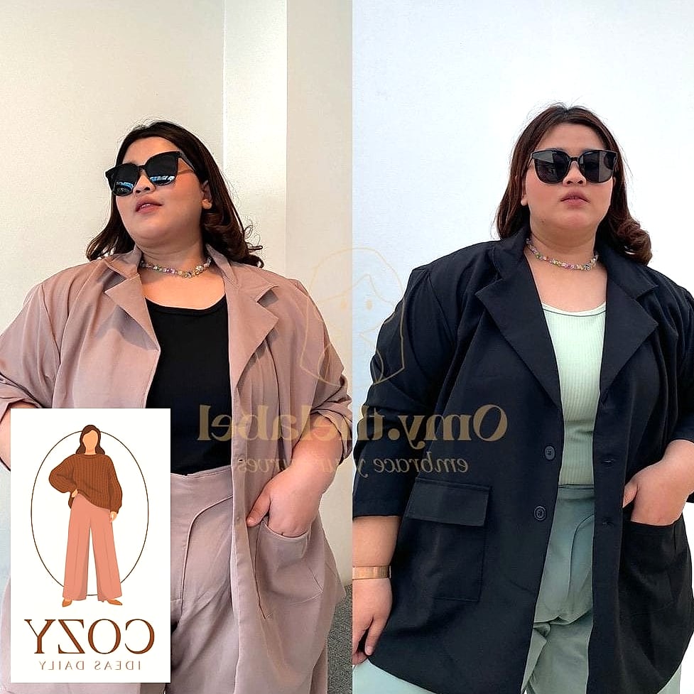 Oversized Blazer Over a Slip Dress