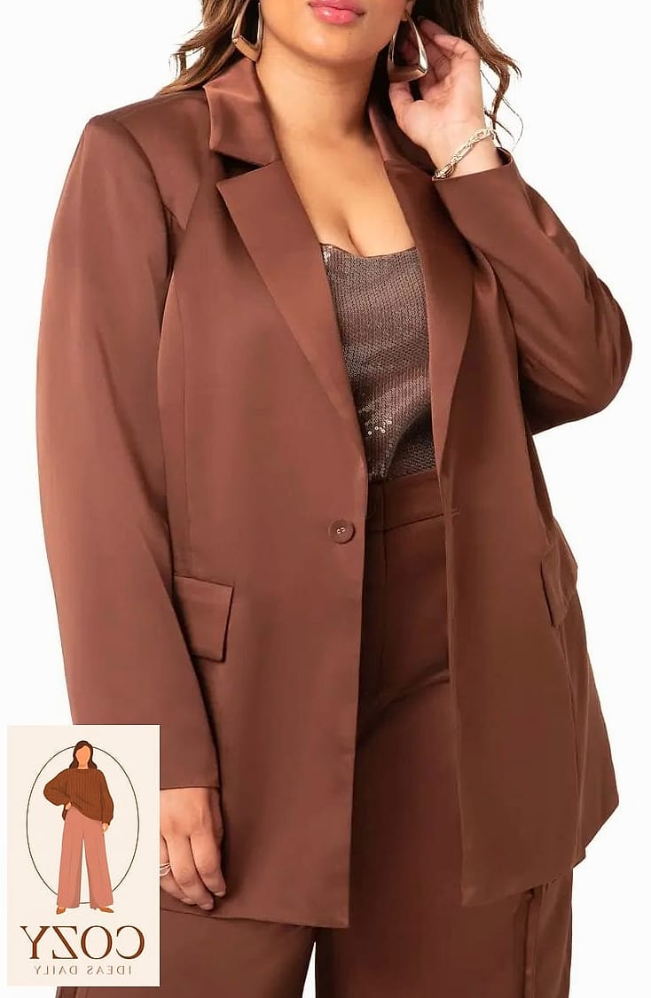 Oversized Blazer Over a Bodysuit