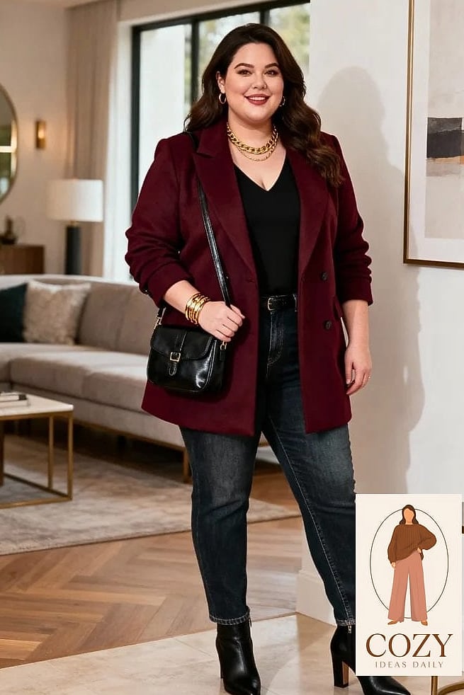 Oversized Blazer With Bike Shorts