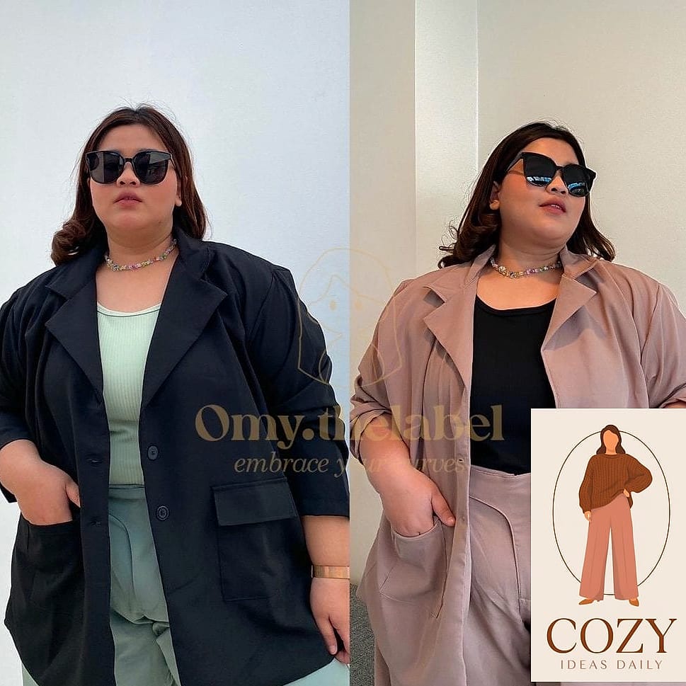The Oversized Blazer and Bike Shorts Combo