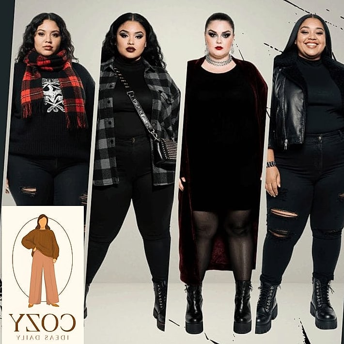 Oversized Cardigans With Combat Boots
