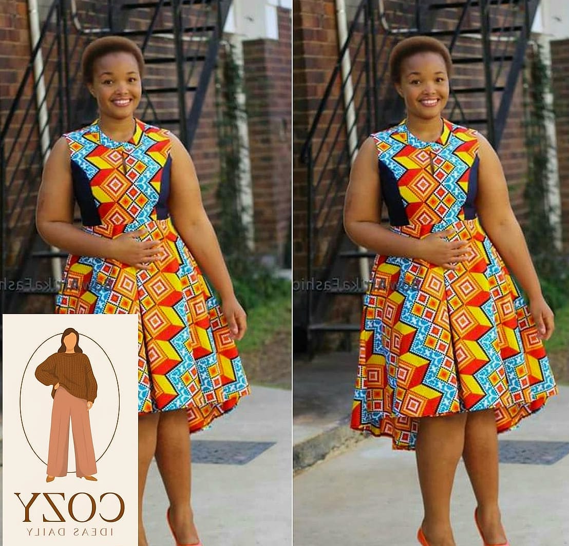 The Peplum Ankara Top and Skirt Set