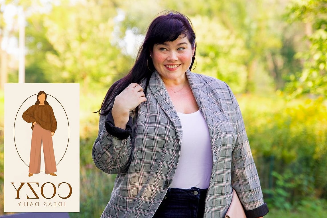 Plaid Blazer for a Fresh Fall Statement