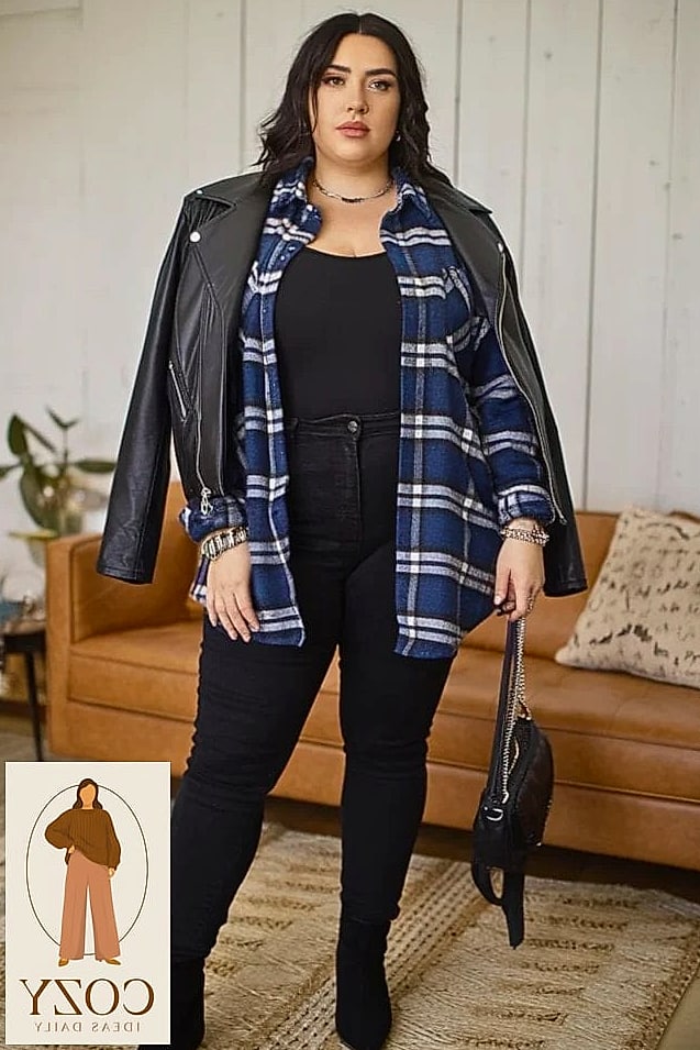 Plaid Flannel Layered Over a Graphic Tee