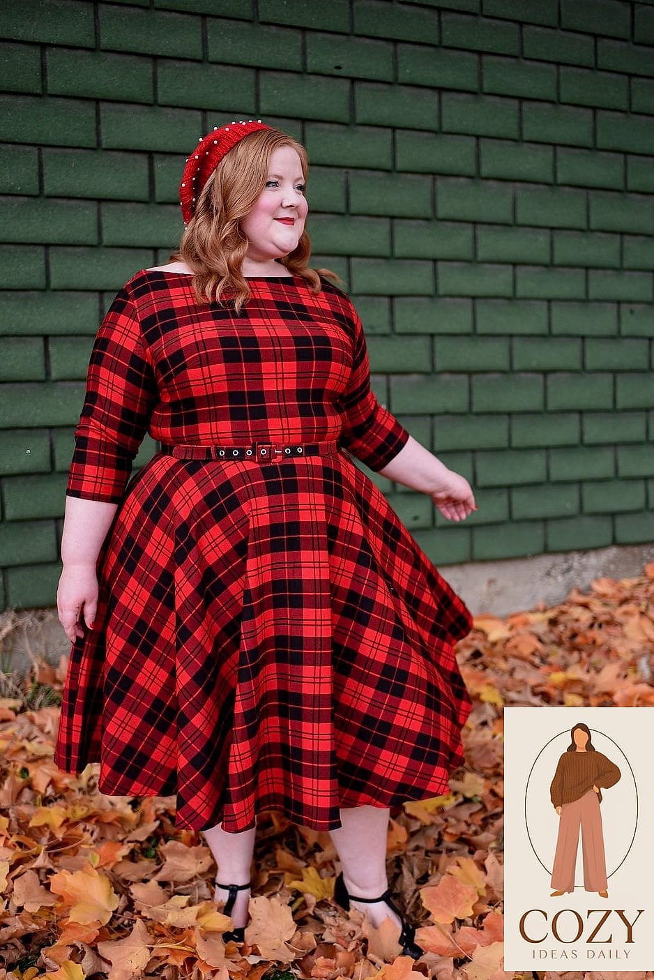 Plaid Party Dress With a Twist
