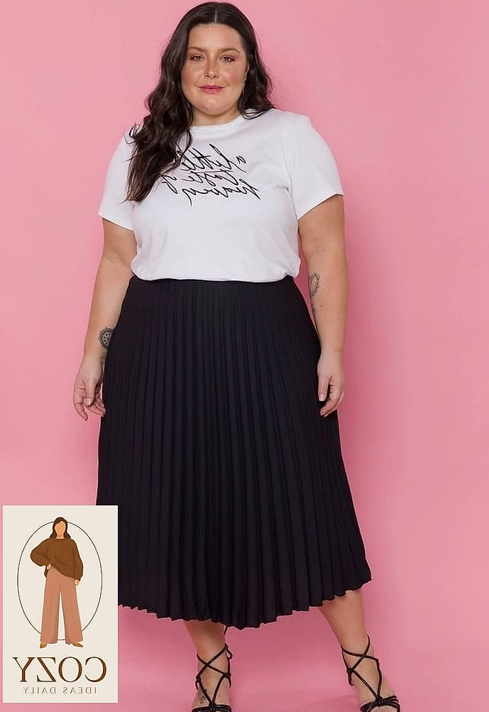 Pleated Skirt With A Cropped Moto Jacket
