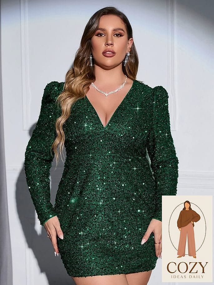 Plunge Neckline Bodysuit With Trousers
