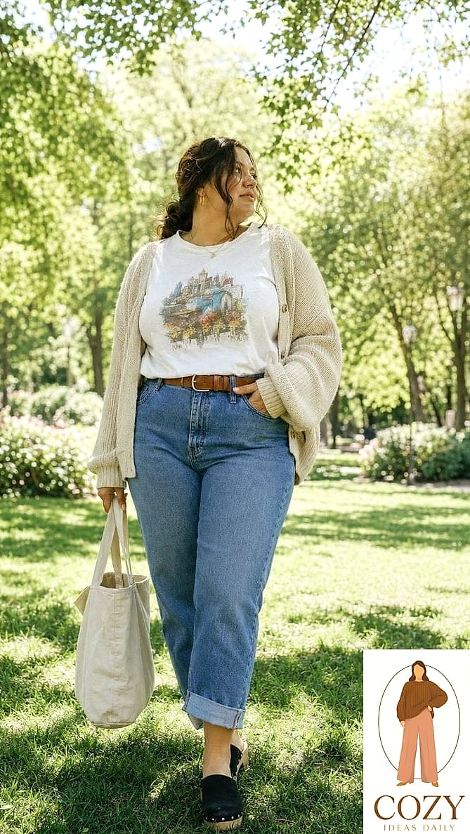 Plus Size Mom Jeans With A Modern Twist