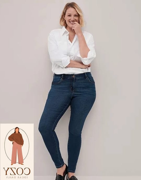 Plus Size White Jeans For Spring And Summer