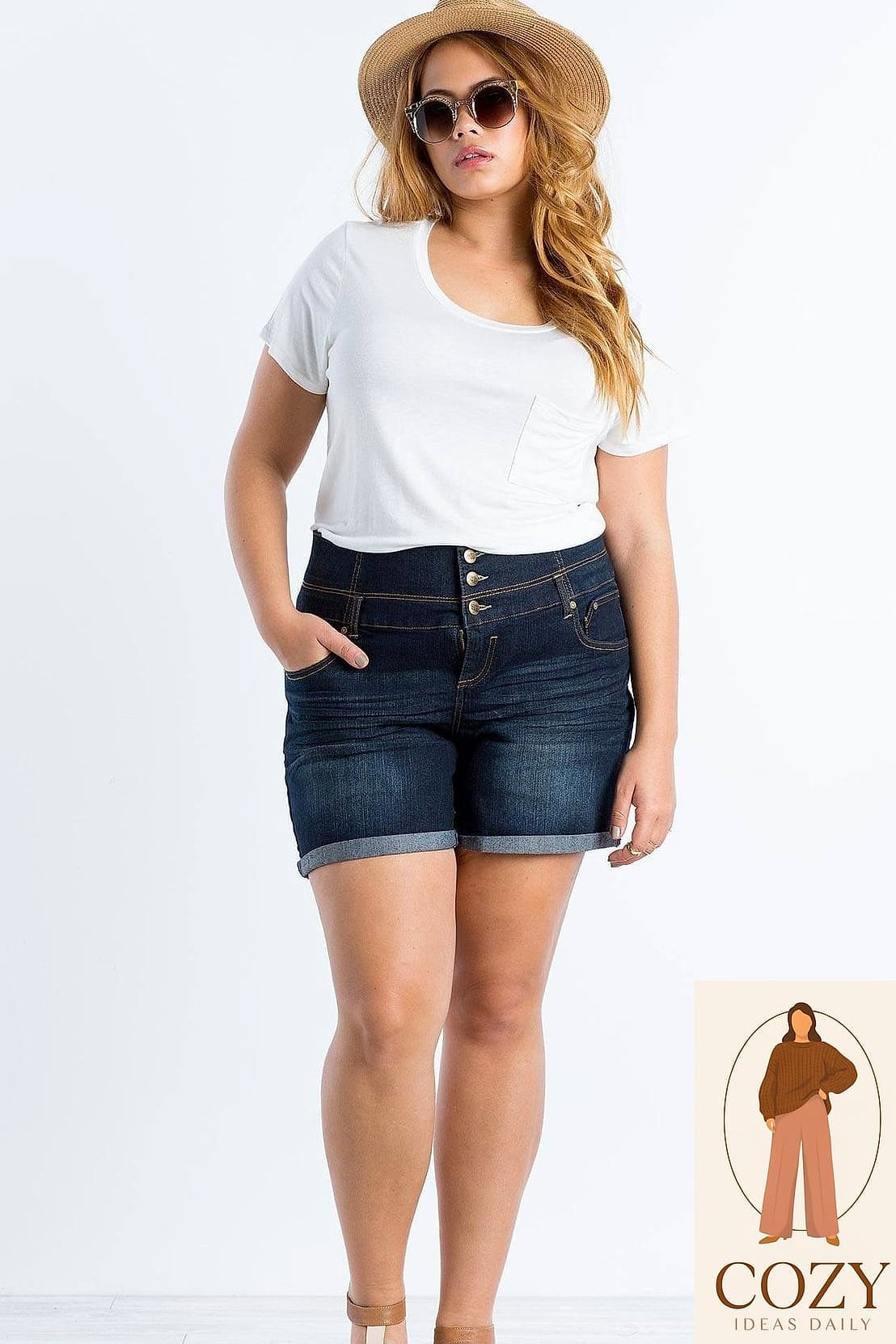 Plus Size Denim Shorts For Warm Weather Wear