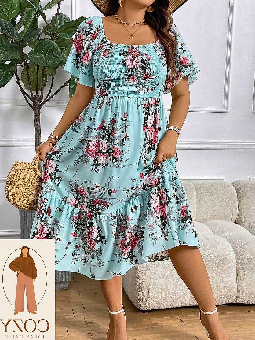 Printed Maxi Dress for Vacation Days