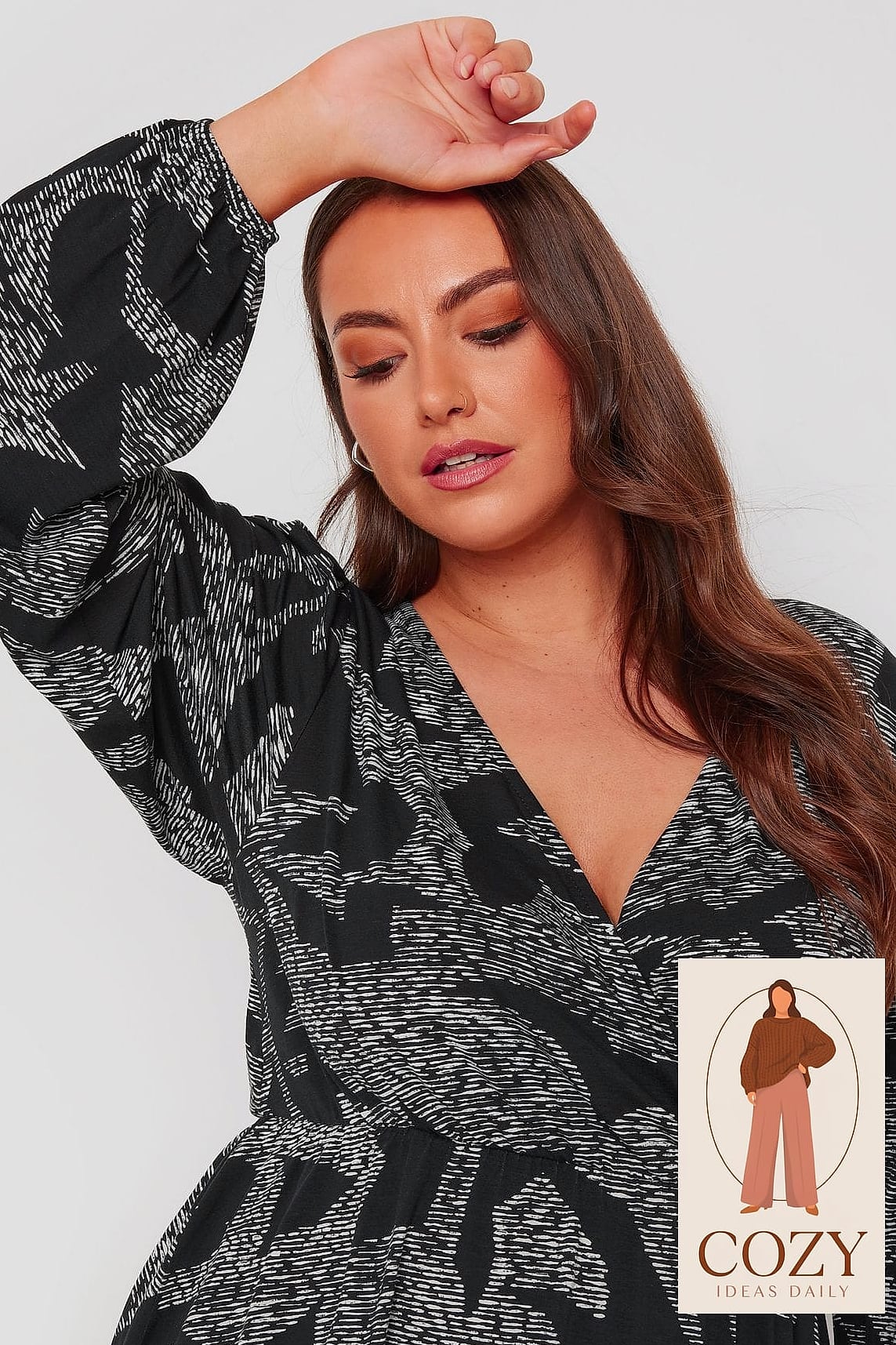 A Printed Wrap Midi For Standing Out