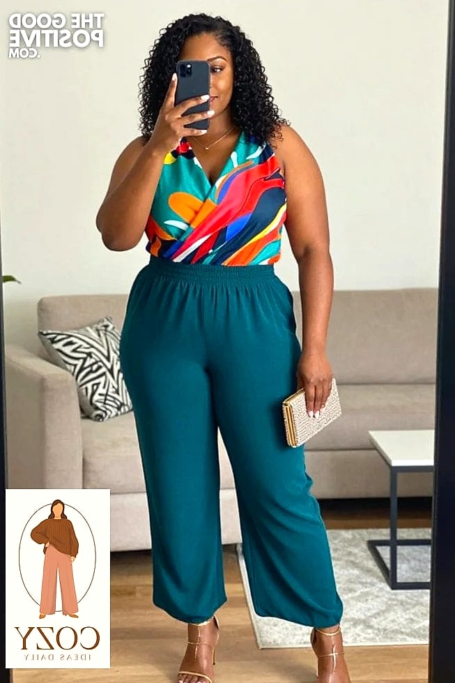 Printed Wrap Skirt with a Simple Top