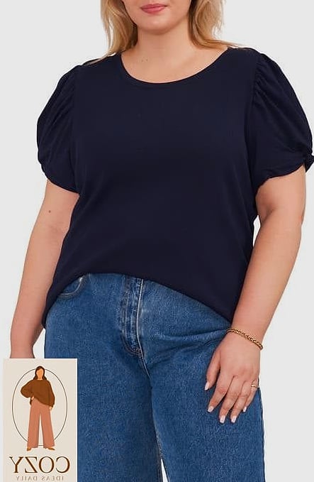 Puff Sleeve Blouse with Tailored Shorts