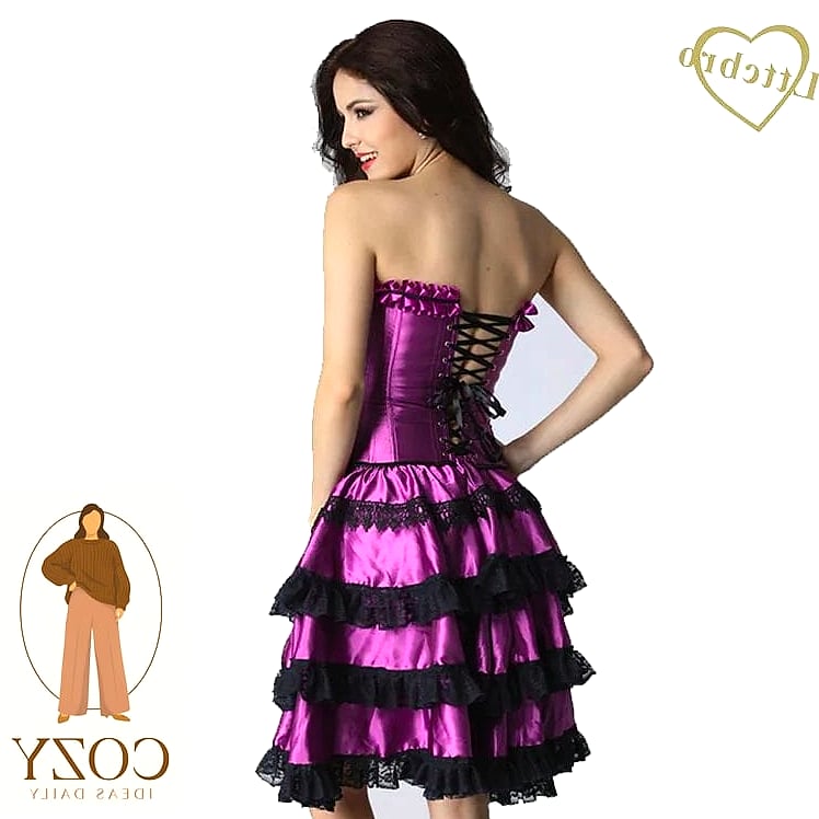 Purple Corset-Style Dress