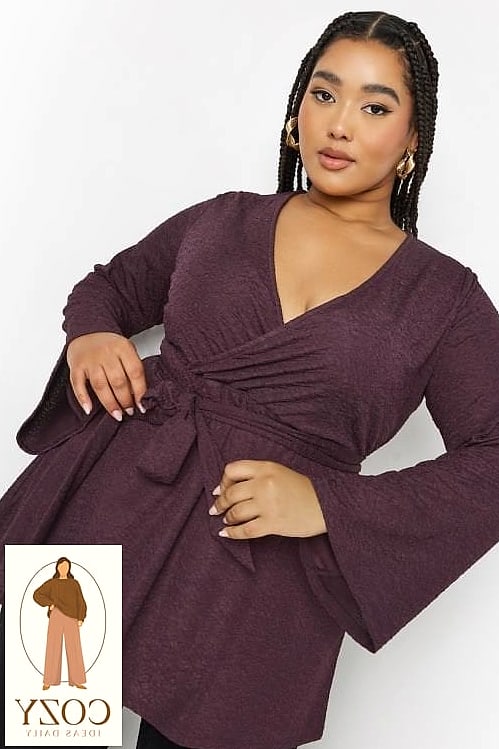 Purple Wrap Maxi for Vacation