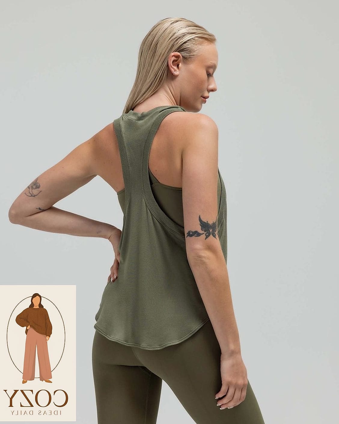 23 Plus Size Workout Outfits You Need to Try Next 6 The Racerback Tank and Flare Legging Duo
