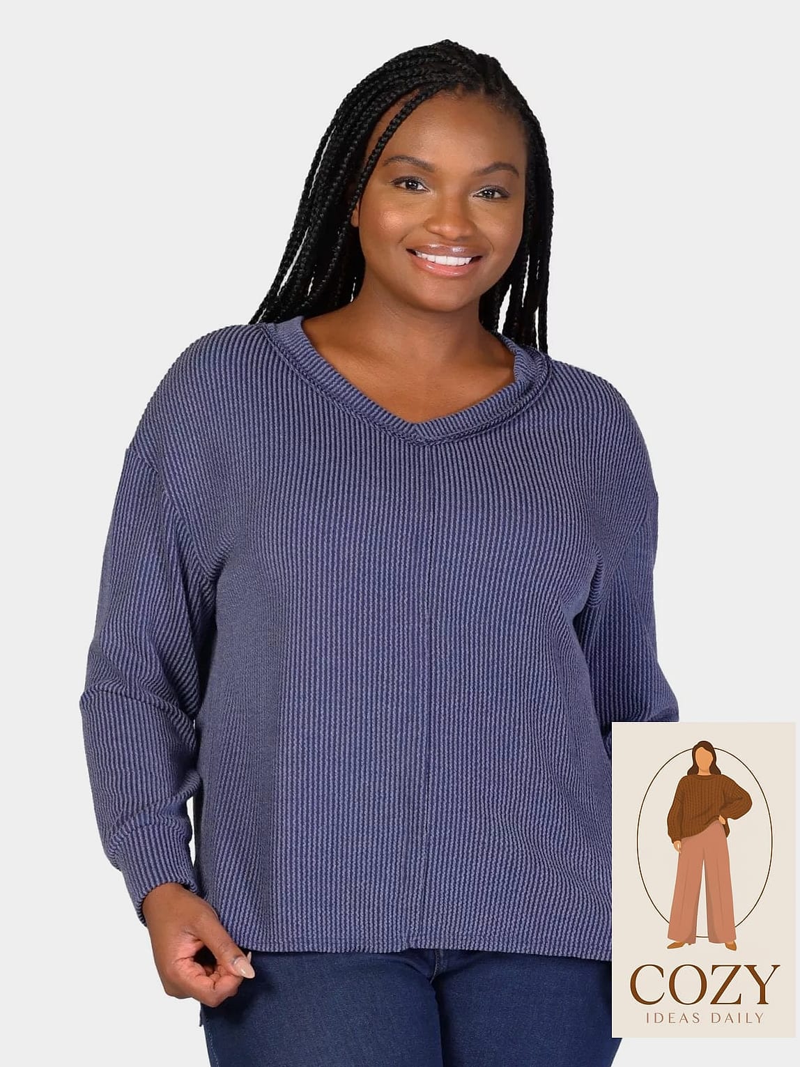 Ribbed Knit Set for Comfortable Polish