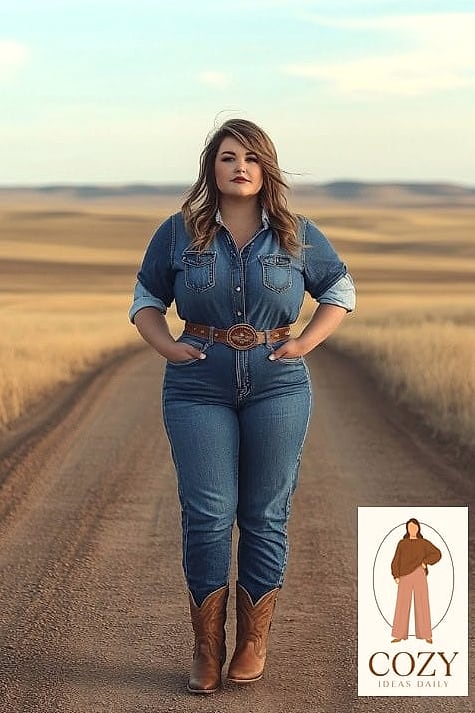Romper with Cowboy Boots