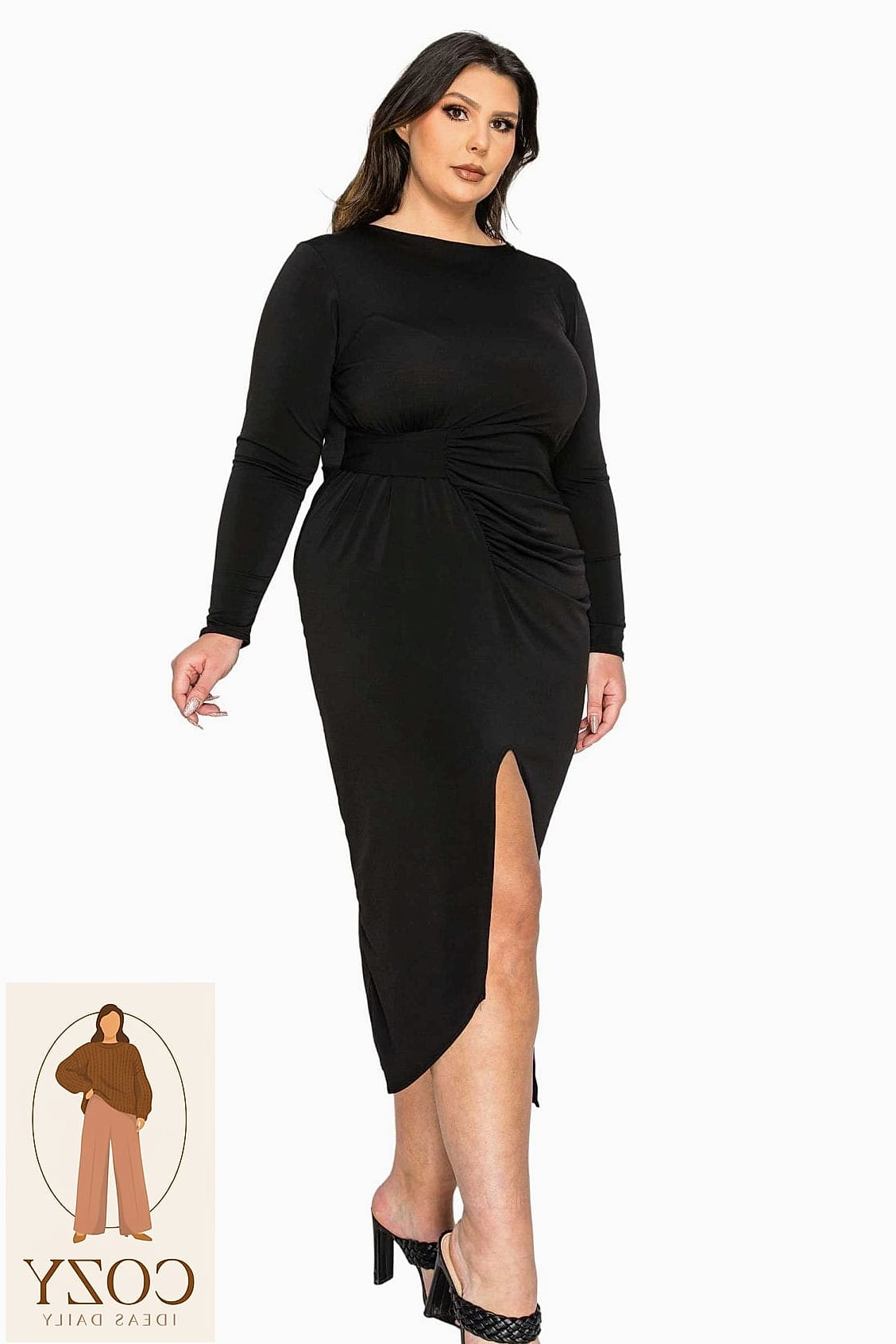 The Ruched Bodycon in Rust