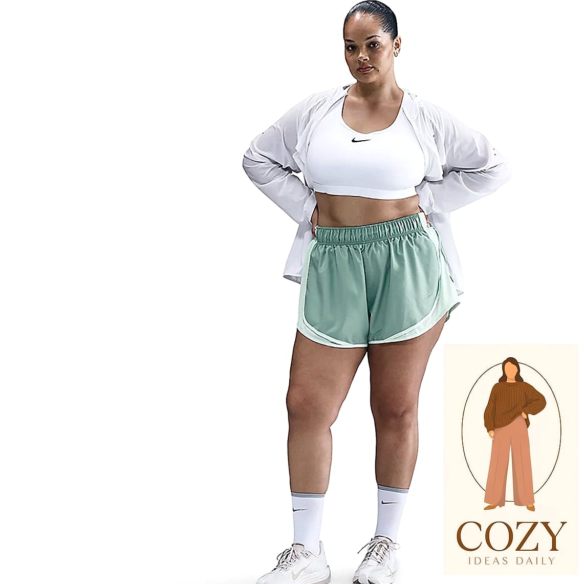 Running Shorts and an Oversized Tee