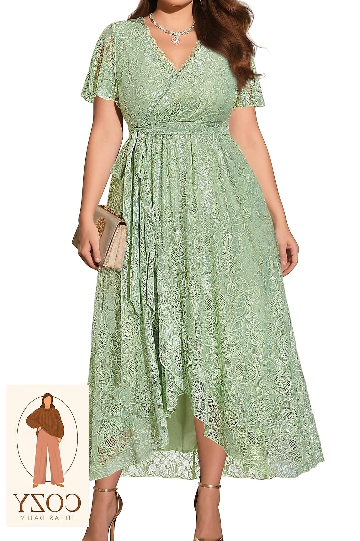Sage Green A-Line Dress