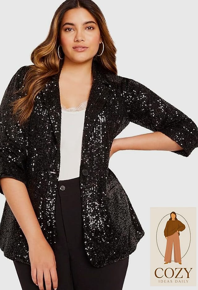Sequin Blazer as a Dress