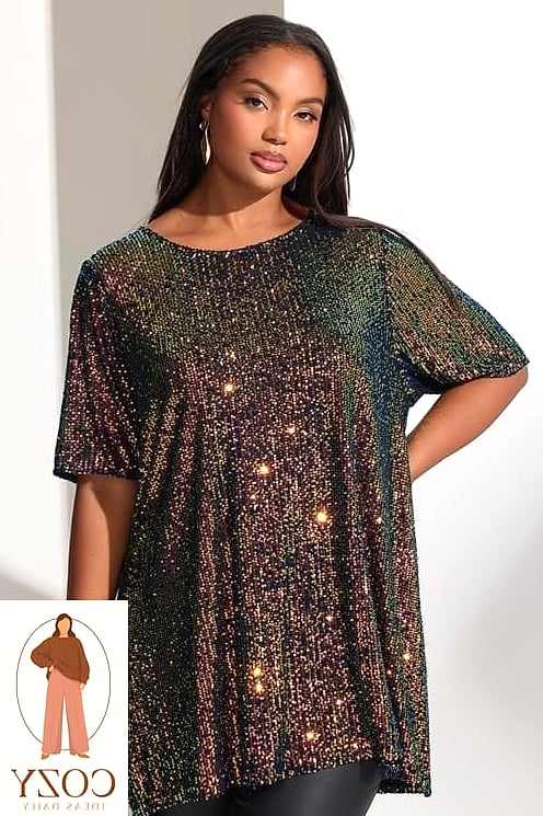 Sequin Top for a Nighttime Date