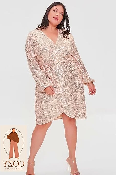 The Sequin Wrap Dress That Photographs Like a Dream