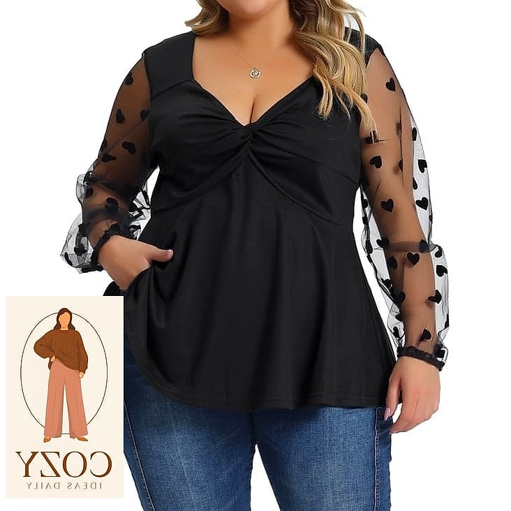 Sheer Layered Top Over a Bralette