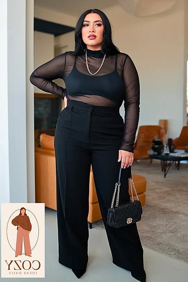 Sheer Layering Over A Bodysuit
