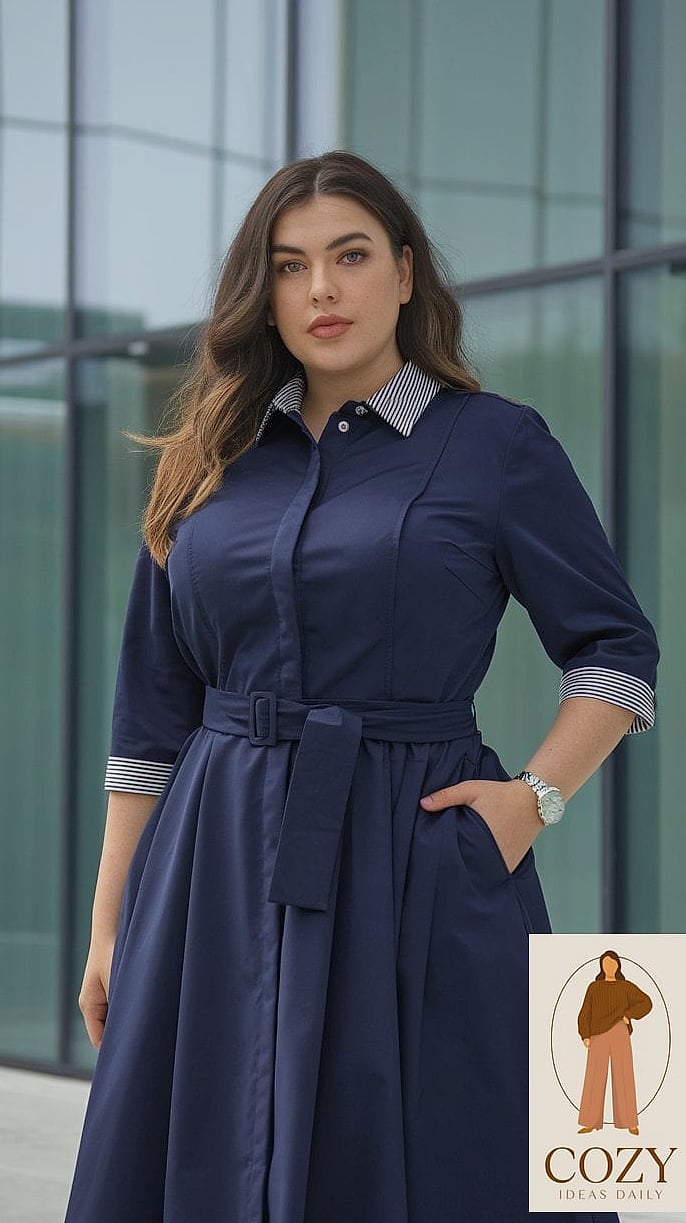 The Shirt Dress With a Belt