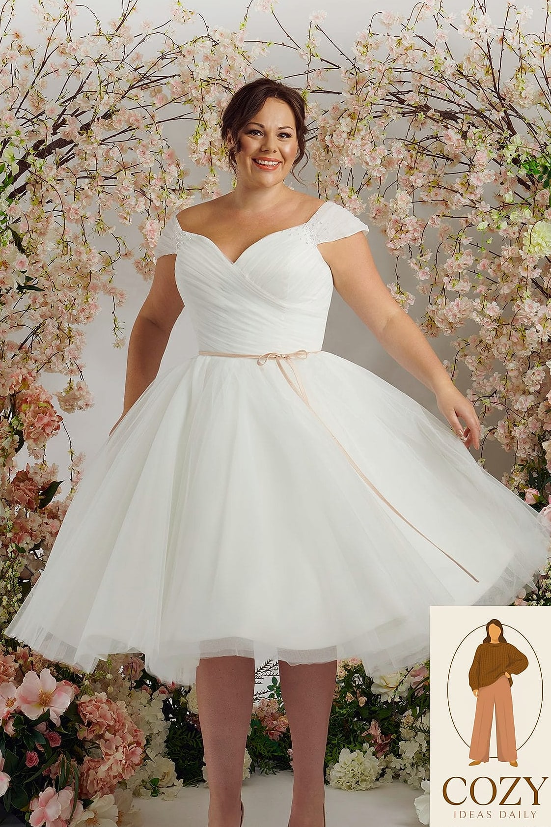 23 Plus Size Wedding Guest Dress Summer You Need to Try Next 17 The Shoulder Tie Midi Dress