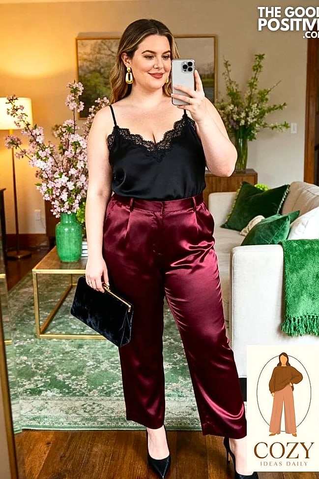 Silk Cami with a Structured Blazer