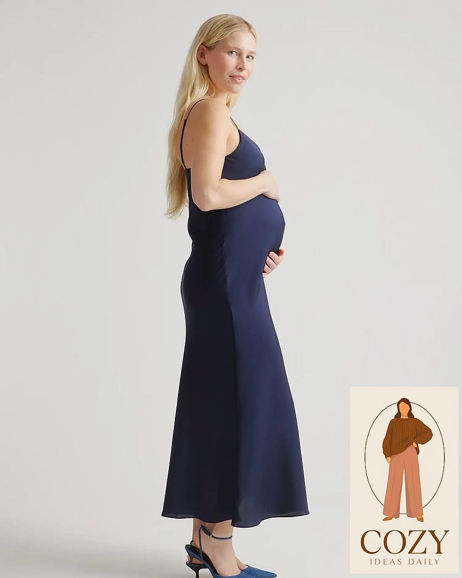 Silky Slip Dress in Camel